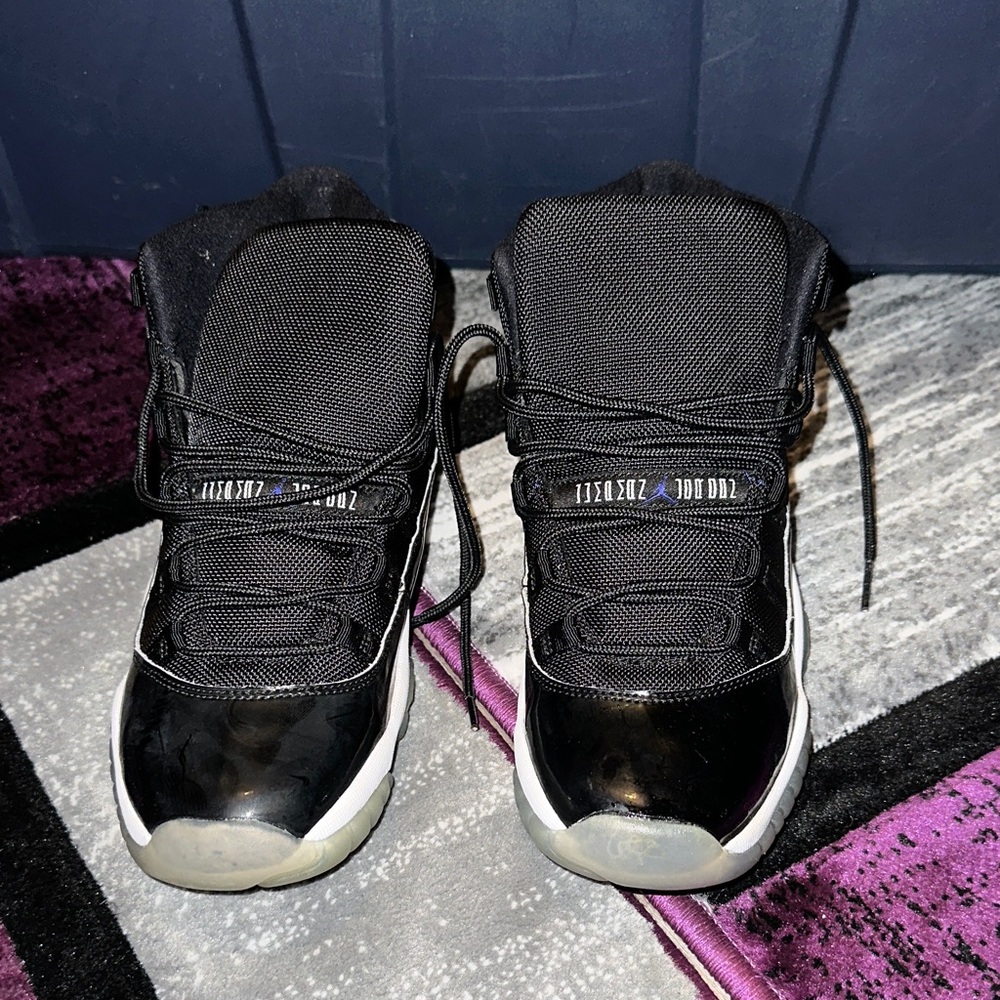 Jordan’s Black High-Top Athletic Shoes